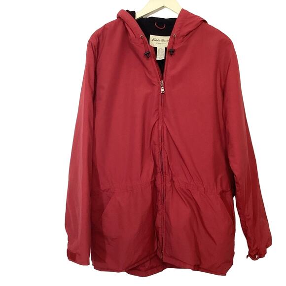 Eddie Bauer Fleece Lined Men’s Outdoor Parka Jacket Sz LT Gorpcore Winter Hiking - Picture 2 of 12